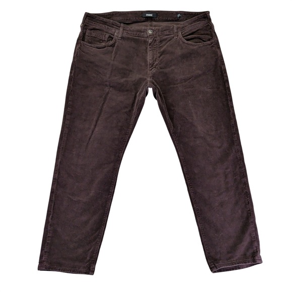 Mavi Other - Mavi Marcus Slim Straight Leg Corduroy Pants Mens 40/30 Dark Brown‎ Stretch